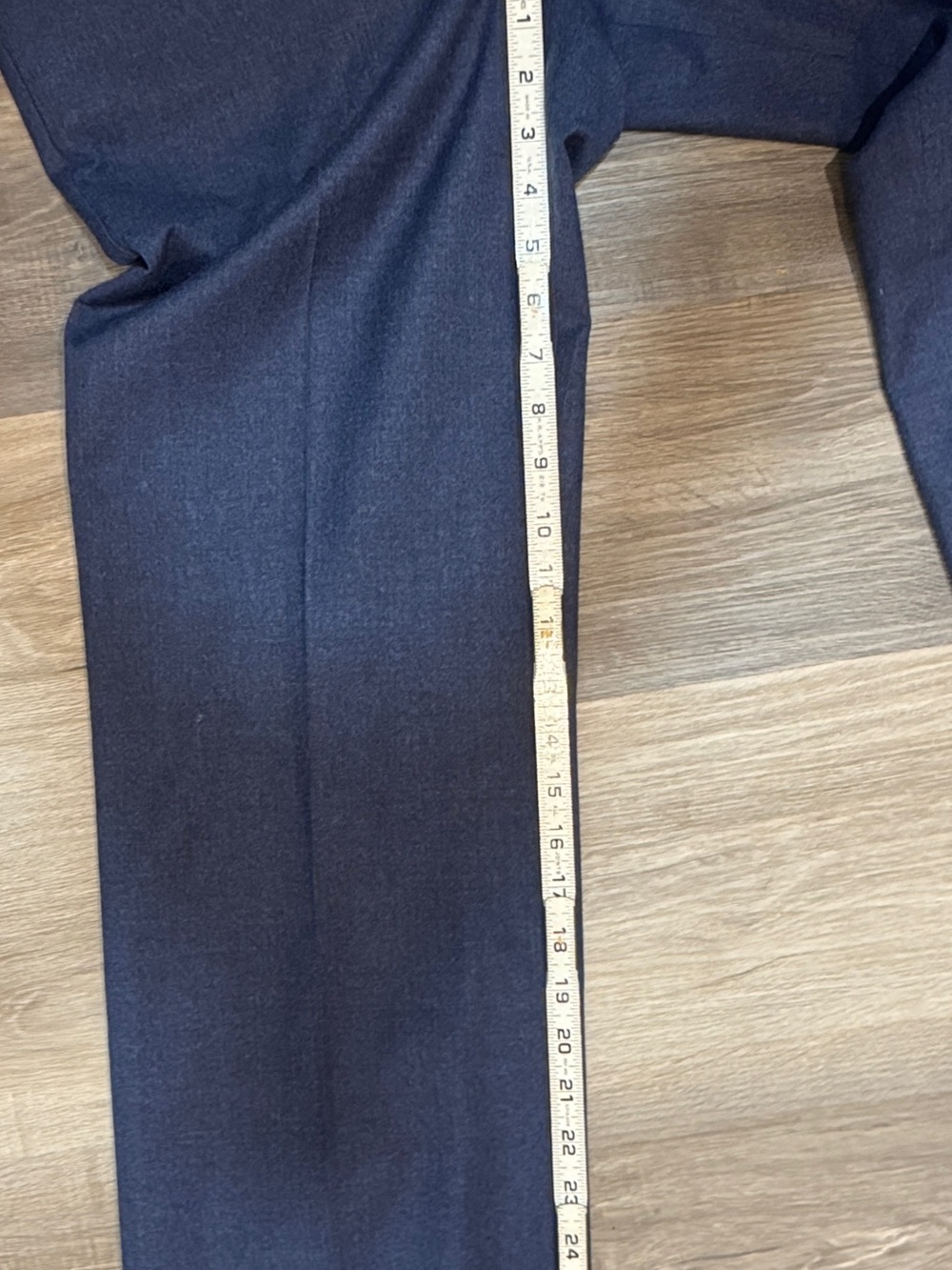 Talbots Navy Wool Straight-Leg Dress Trousers - Picture 7 of 9